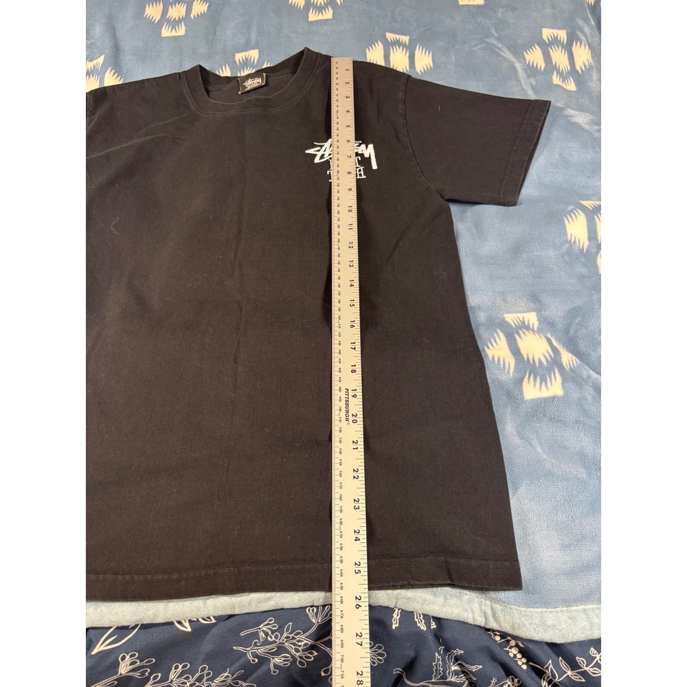 Stussy Built Tough Teddy Bear Graphic T-Shirt Black Mens Size Medium - Picture 6 of 9